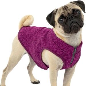 Kurgo Dog or Cat Fleece Sweater Vest Jacket Size XS in Heather Violet